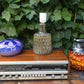 Vintage Einar Johansen Søholm Stentøj Dänemark blaue Keramik Tischlampe 1036 1960's Danish Mid-Century Modern Design original 1960s Bornholmer Kunstkeramik