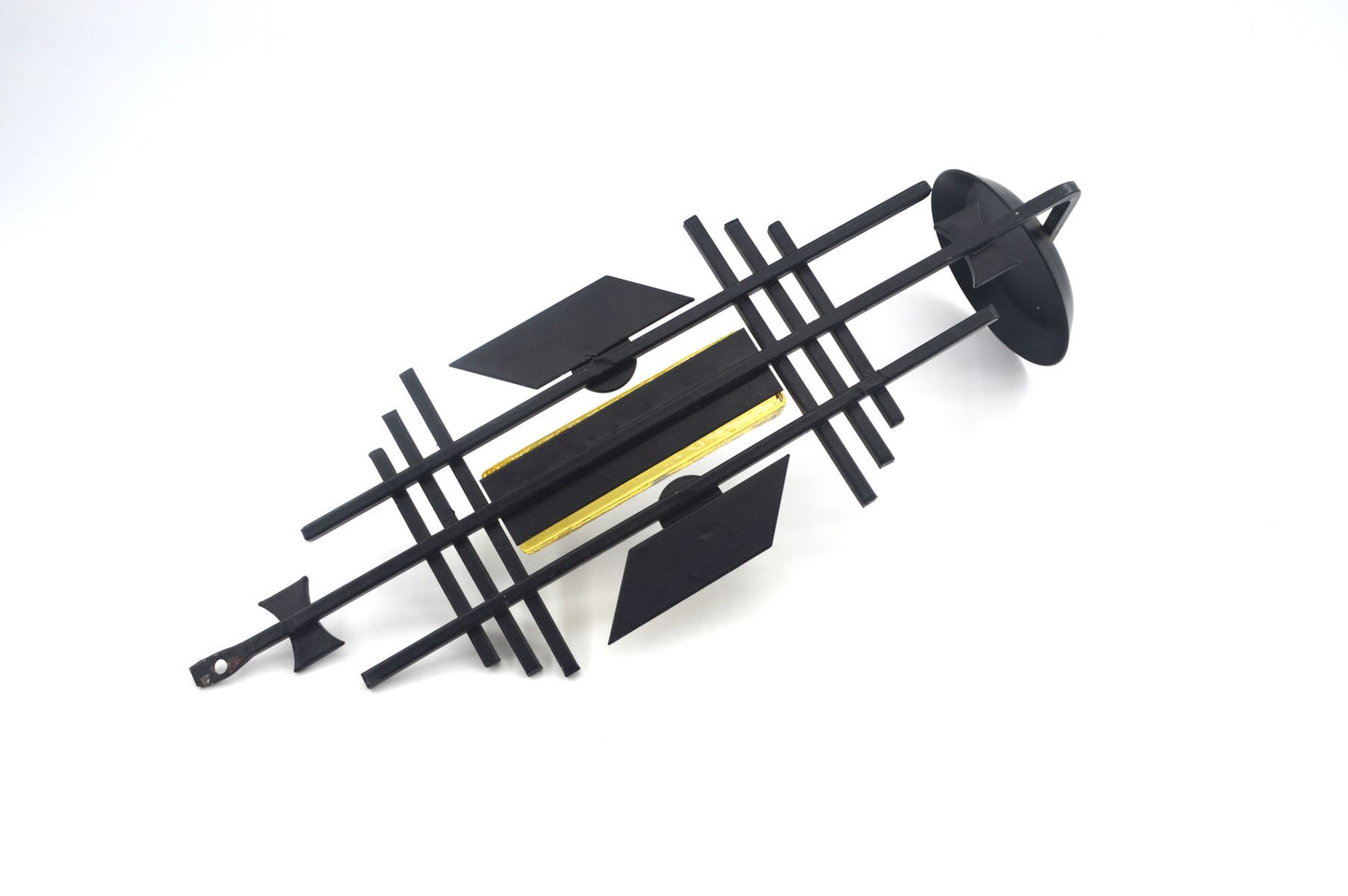 Mid-Century Dantoft Dänemark Danish Modern Metall Wandskulptur Kerzenhalter 1960s Danish Modern Design Kunsthandwerk brutalistische Skulptur