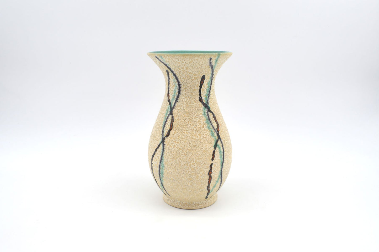 WGP Uebelacker Ü-Keramik Fat-Lava Keramik Vase 522/20 Mid-Century Modern Design zeitgenössische 1960s westdeutsche Kunstkeramik Pop-Art
