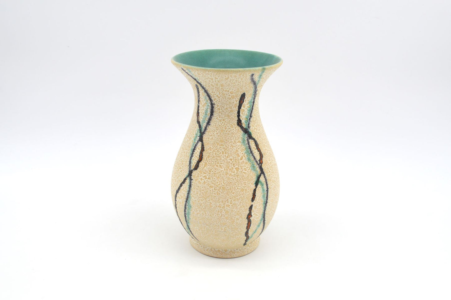 WGP Uebelacker Ü-Keramik Fat-Lava Keramik Vase 522/20 Mid-Century Modern Design zeitgenössische 1960s westdeutsche Kunstkeramik Pop-Art