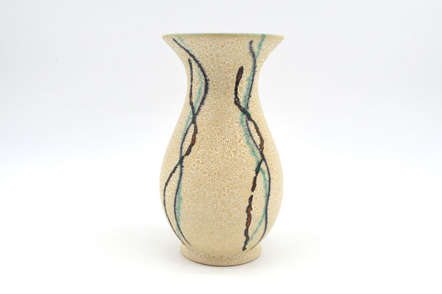 WGP Uebelacker Ü-Keramik Fat-Lava Keramik Vase 522/20 Mid-Century Modern Design zeitgenössische 1960s westdeutsche Kunstkeramik Pop-Art