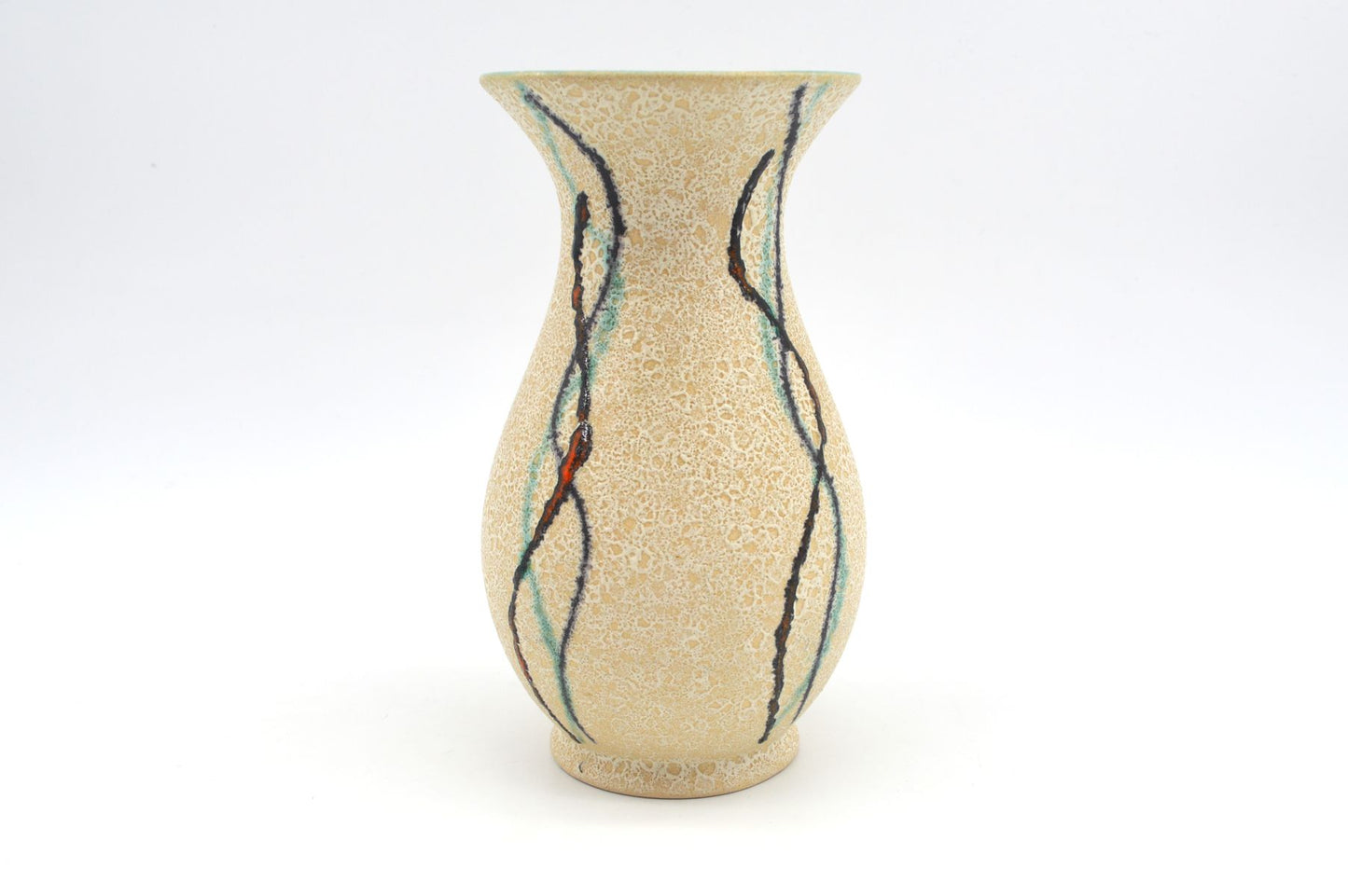 WGP Uebelacker Ü-Keramik Fat-Lava Keramik Vase 522/20 Mid-Century Modern Design zeitgenössische 1960s westdeutsche Kunstkeramik Pop-Art