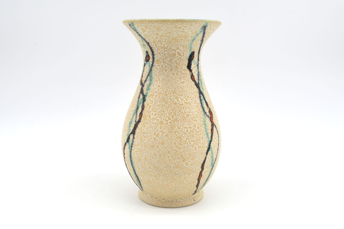 WGP Uebelacker Ü-Keramik Fat-Lava Keramik Vase 522/20 Mid-Century Modern Design zeitgenössische 1960s westdeutsche Kunstkeramik Pop-Art