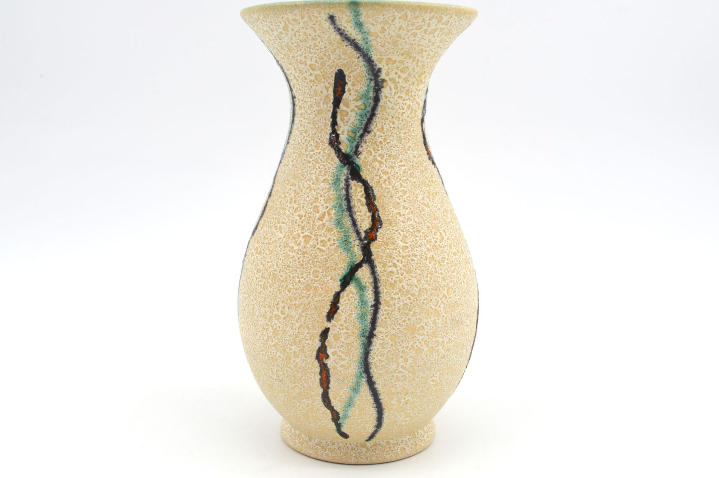 WGP Uebelacker Ü-Keramik Fat-Lava Keramik Vase 522/20 Mid-Century Modern Design zeitgenössische 1960s westdeutsche Kunstkeramik Pop-Art