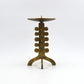 Skulpturaler Mid-Century Messing Kerzenhalter 1960s Brutalismus Design
