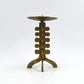 Skulpturaler Mid-Century Messing Kerzenhalter 1960s Brutalismus Design