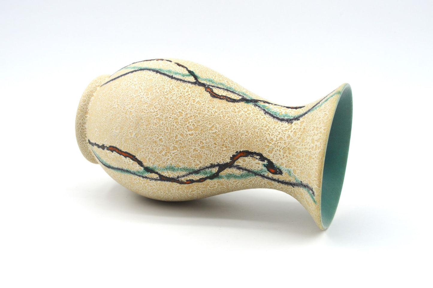 WGP Uebelacker Ü-Keramik Fat-Lava Keramik Vase 522/20 Mid-Century Modern Design zeitgenössische 1960s westdeutsche Kunstkeramik Pop-Art