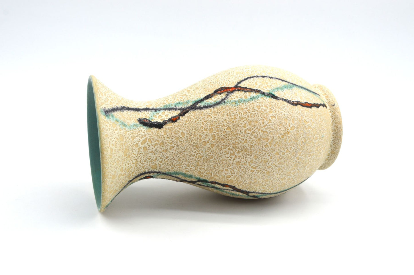 WGP Uebelacker Ü-Keramik Fat-Lava Keramik Vase 522/20 Mid-Century Modern Design zeitgenössische 1960s westdeutsche Kunstkeramik Pop-Art