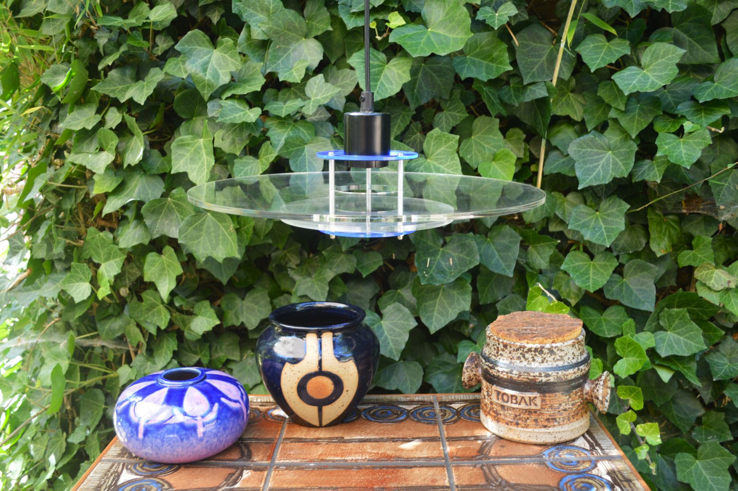 Mid-Century Design Light AS Denmark Model „Space“ Hängelampe 1980s Vintage Dänische MCM Space-Age Design Designlampe aus Acrylglas