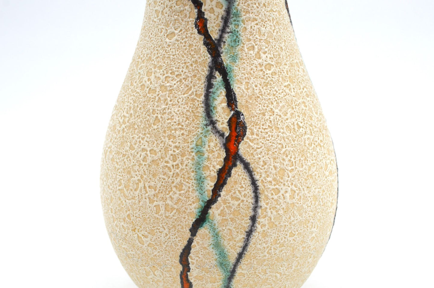 WGP Uebelacker Ü-Keramik Fat-Lava Keramik Vase 522/20 Mid-Century Modern Design zeitgenössische 1960s westdeutsche Kunstkeramik Pop-Art