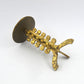 Skulpturaler Mid-Century Messing Kerzenhalter 1960s Brutalismus Design