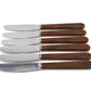 Mid-Century Dansk Knivfabrik Lundtofte Buttermesser in Hornoptik Set dänisches Vintage Design Besteck 1960s Danish Modern Design