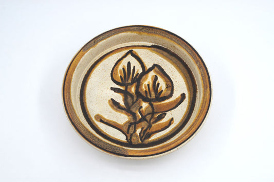 Mid-Century Bente Jessen bowl studio ceramic 1960s Denmark