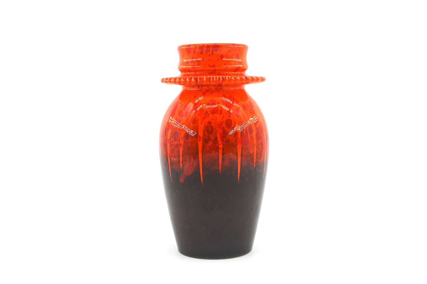 Vintage WGP Dümler & Breiden Keramik Vase 82/21 1970er Jahre Fat Lava Glasur Mid-Century Modern Pop-Art Design
