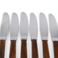 Mid-Century Dansk Knivfabrik Lundtofte Buttermesser in Hornoptik Set dänisches Vintage Design Besteck 1960s Danish Modern Design