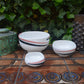 Vintage Royal Copenhagen Fajance Schalen Set 5/5318, 5/5114, 5/5329 Danish Design 1980er Jahre Baca Serie MCM Designklassiker