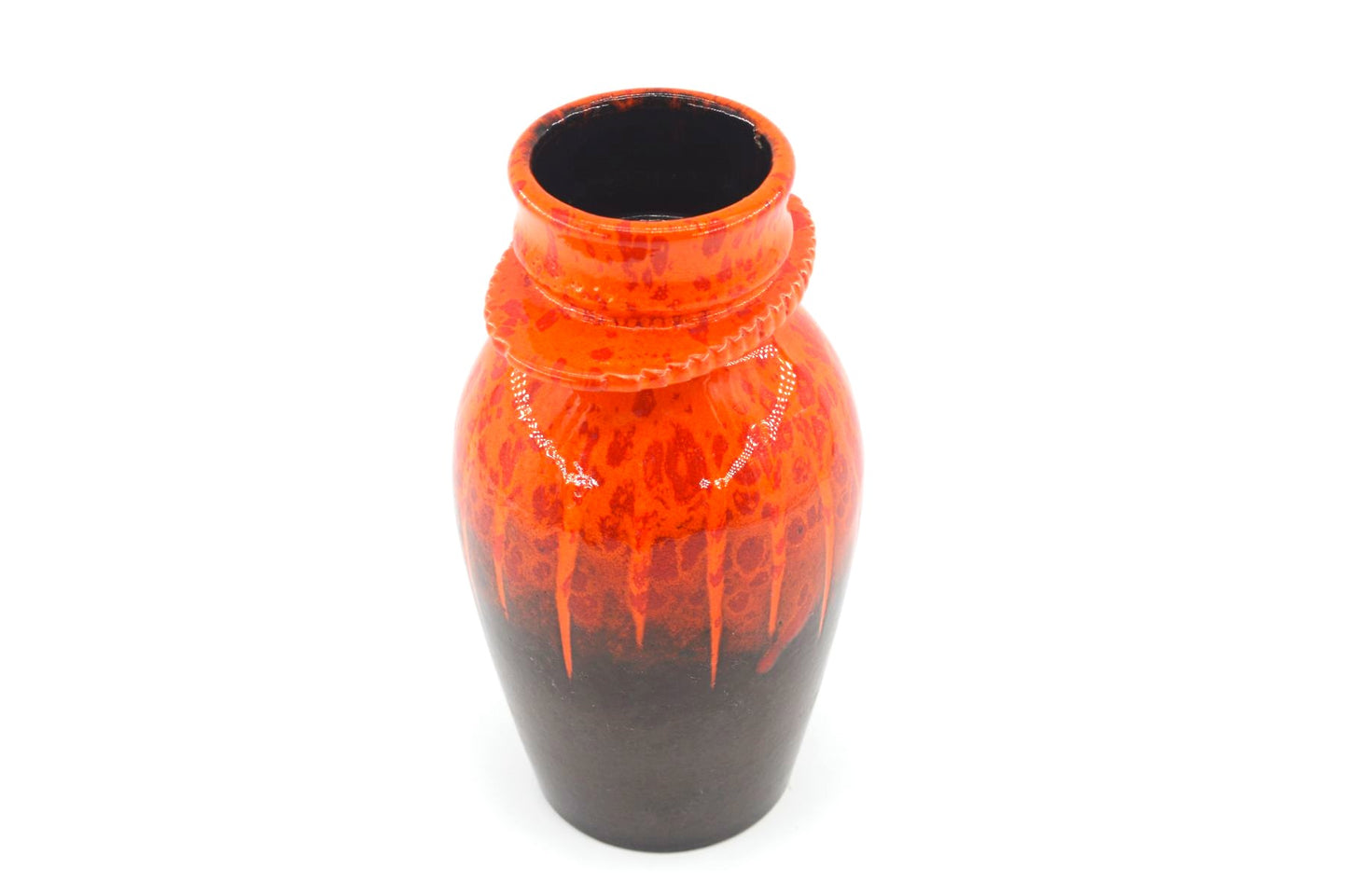 Vintage WGP Dümler & Breiden Keramik Vase 82/21 1970er Jahre Fat Lava Glasur Mid-Century Modern Pop-Art Design