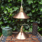 änische Mid-Century Schuhmacherlampen - Vintage Kupfer Schumacher oder Schuster Hängelampen - 1960s dänische MCM Industrie Design Pendellampen