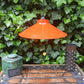 Dänische Mid-Century Schuhmacherlampe – Rot emaillierte Vintage Design Schuster Hängelampe - 1960s dänische MCM Industrie Design Pendellampe