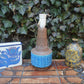Große Vintage Rimini Blue Bitossi Keramik Tischlampe HS 32/25 Design Aldo Londi Mid-Century Modern Design 1960s italienischer Fat-Lava Designklassiker