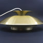 1970s goldene Jeka Metaltryk A/S Denmark Designlampe 1007-H Kurt Wiborg Design – dänische MCM Design Hängelampe