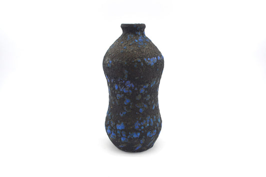 Mid-Century westdeutsche Marei Keramik Fat-Lava Vase 4110 1960s WGP blaue Fat-Lava Glasur MCM Fat-Lava Design