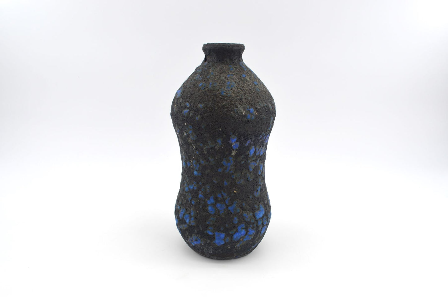 Mid-Century westdeutsche Marei Keramik Fat-Lava Vase 4110 1960s WGP blaue Fat-Lava Glasur MCM Fat-Lava Design