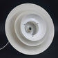 1970s goldene Jeka Metaltryk A/S Denmark Designlampe 1007-H Kurt Wiborg Design – dänische MCM Design Hängelampe