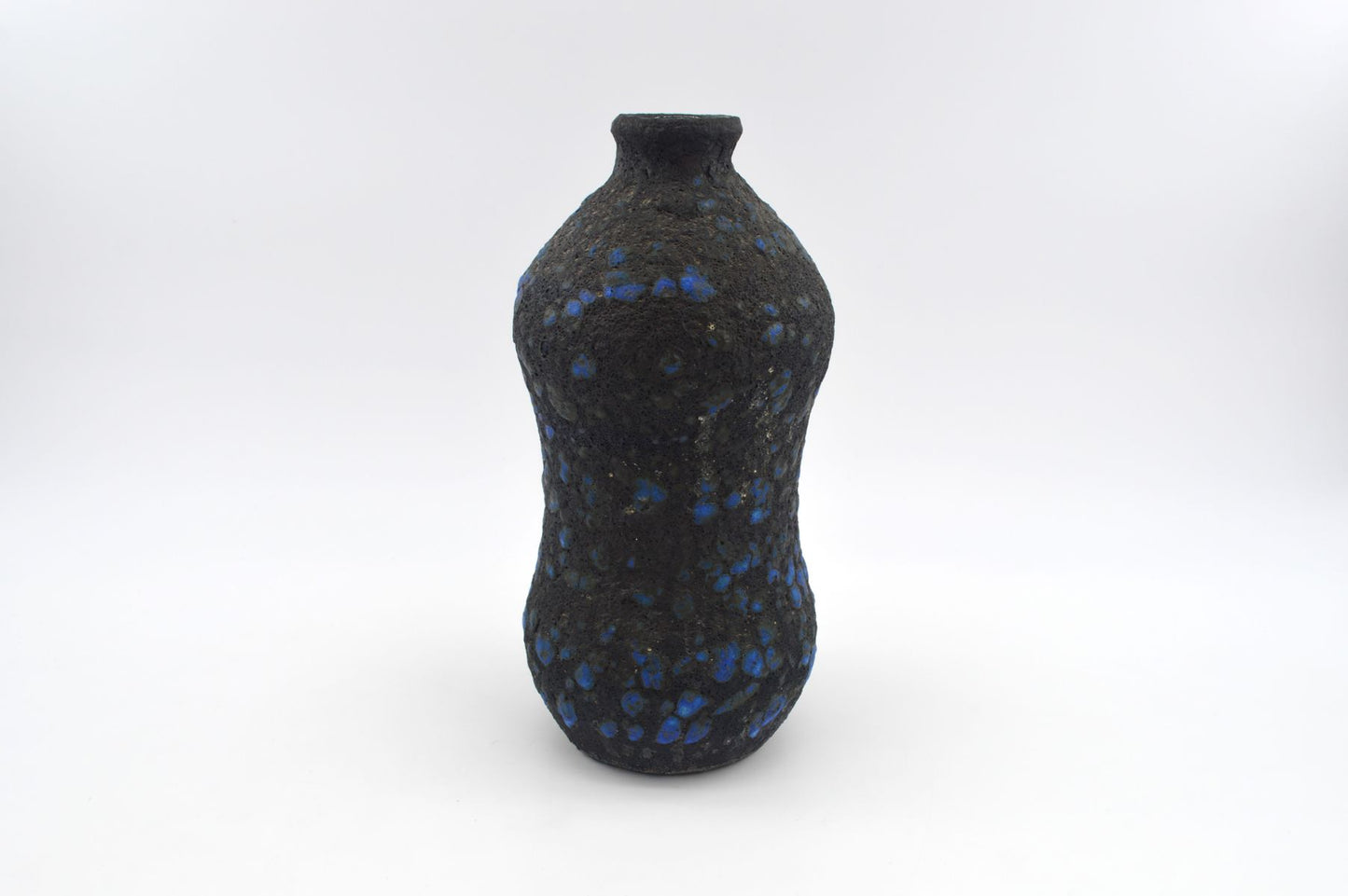Mid-Century westdeutsche Marei Keramik Fat-Lava Vase 4110 1960s WGP blaue Fat-Lava Glasur MCM Fat-Lava Design