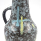 Vintage VEB Haldensleben 4025C Mid-Century Keramik Vase 1960s Fat Lava / Popart DDR Design