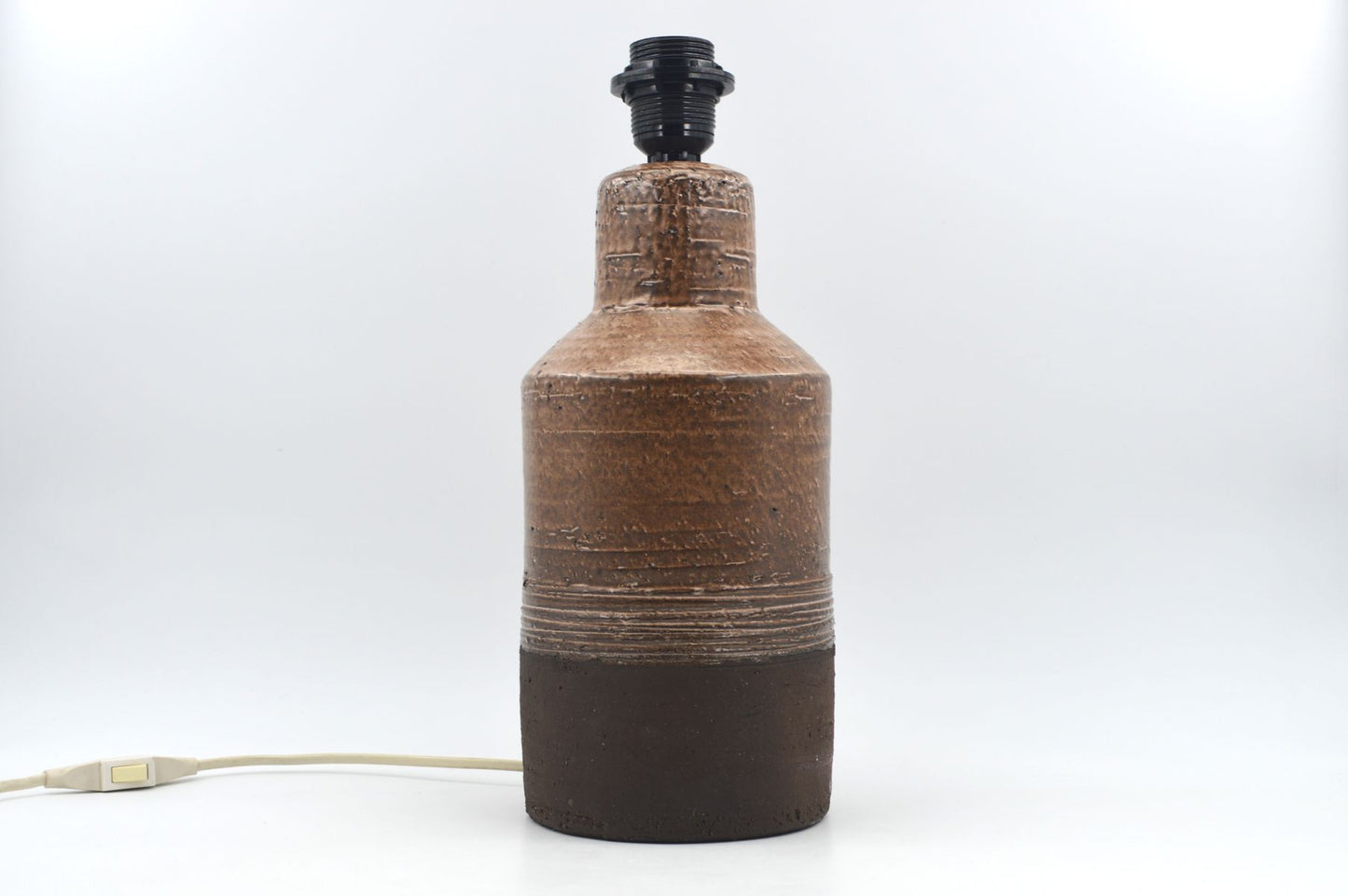 Unik Robert Bentsen keramisk bordlampe Danmark 1960'ernes brutalisme design