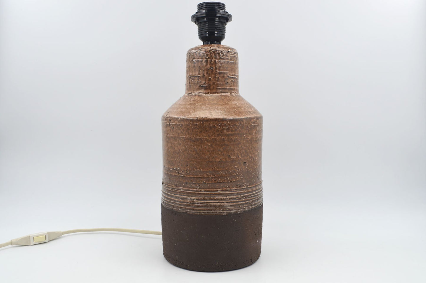 Unik Robert Bentsen keramisk bordlampe Danmark 1960'ernes brutalisme design