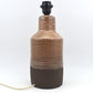 Unik Robert Bentsen keramisk bordlampe Danmark 1960'ernes brutalisme design