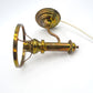 Antike Petroleum Wandlampe mit Opalglas Lampenschirm dänisches Mid-Century Design 1960s Petroleum Lampe Danish Design Designlampe