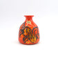 Vintage WGP Bay Keramik Fat-Lava Keramik Vase 22-12 Bodo Mans Design 1970s westdeutsche Keramik Vase mit rot-gelber Fat-Lava Glasur Pop-Art Design