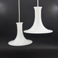 Royal Copenhagen Mandarin Pendel Designlampen – Michael Band für Holmegaard Designlampe 1980s Design Opalglas Hängelampe – dänischer Mid-Century Designklassiker