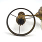 Antike Petroleum Wandlampe mit Opalglas Lampenschirm dänisches Mid-Century Design 1960s Petroleum Lampe Danish Design Designlampe