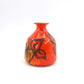 Vintage WGP Bay Keramik Fat-Lava Keramik Vase 22-12 Bodo Mans Design 1970s westdeutsche Keramik Vase mit rot-gelber Fat-Lava Glasur Pop-Art Design
