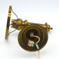 Antike Petroleum Wandlampe mit Opalglas Lampenschirm dänisches Mid-Century Design 1960s Petroleum Lampe Danish Design Designlampe