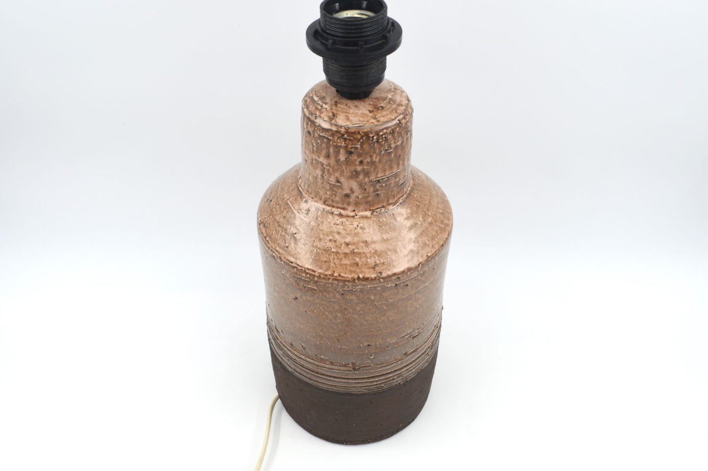Unik Robert Bentsen keramisk bordlampe Danmark 1960'ernes brutalisme design