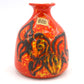 Vintage WGP Bay Keramik Fat-Lava Keramik Vase 22-12 Bodo Mans Design 1970s westdeutsche Keramik Vase mit rot-gelber Fat-Lava Glasur Pop-Art Design