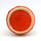 Vintage WGP Bay Keramik Fat-Lava Keramik Vase 22-12 Bodo Mans Design 1970s westdeutsche Keramik Vase mit rot-gelber Fat-Lava Glasur Pop-Art Design