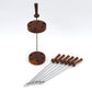 Mid-Century Teakholz Fondue Gabeln Made in Denmark 1960s Danish Design