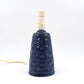 Vintage Lauritz Hjoth Bornholm MCM Tischlampe mit geometrischem Dekor Dänemark 1950s Danish Modern handgearbeitete Kunstkeramik