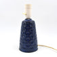 Vintage Lauritz Hjoth Bornholm MCM Tischlampe mit geometrischem Dekor Dänemark 1950s Danish Modern handgearbeitete Kunstkeramik