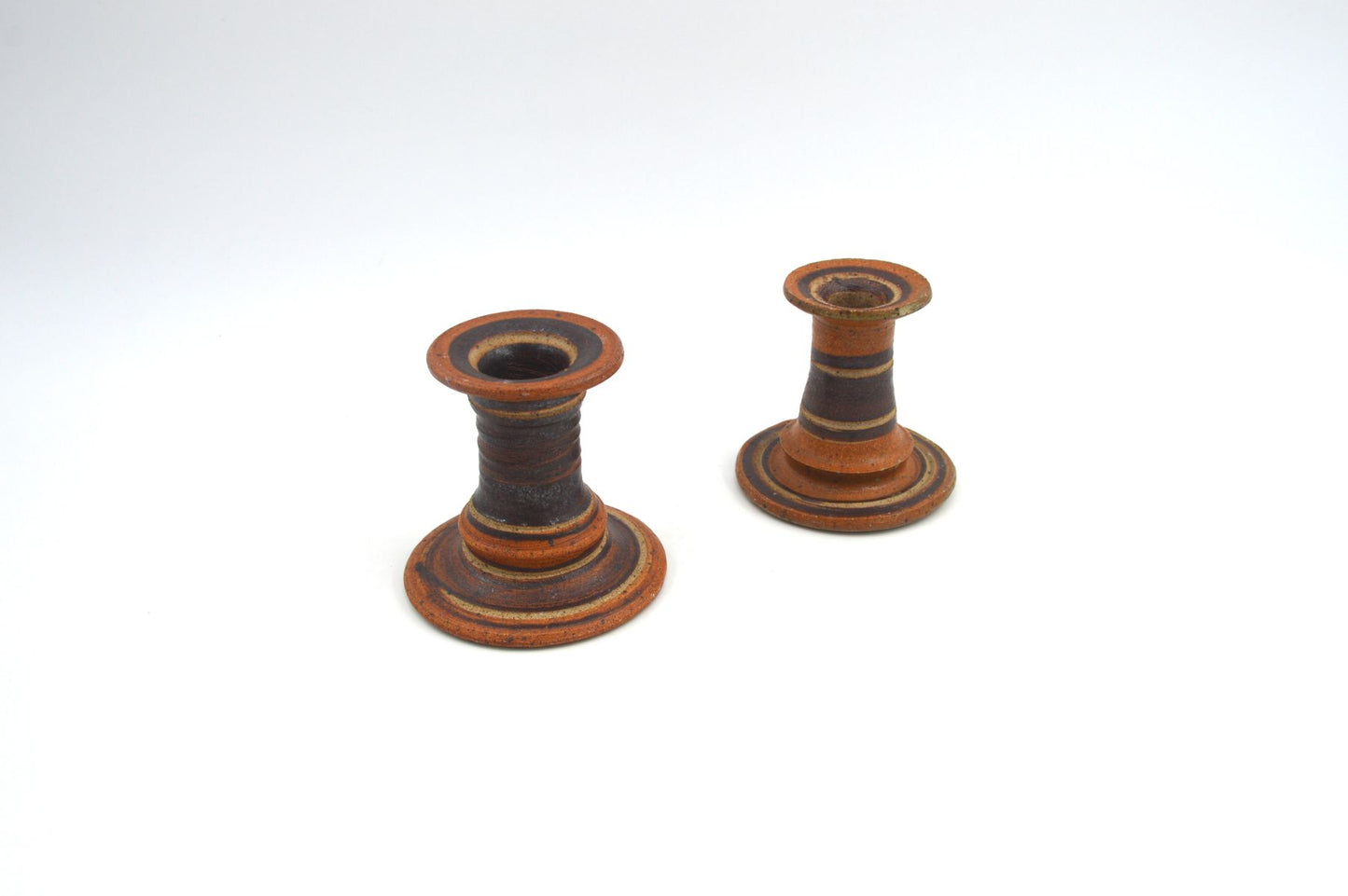 Seltene brutalistische Tue Poulsen Denmark Vintage Kerzenhalter Studiokeramik dänische Kunstkeramik 1960s Vintage Danish MCM Design