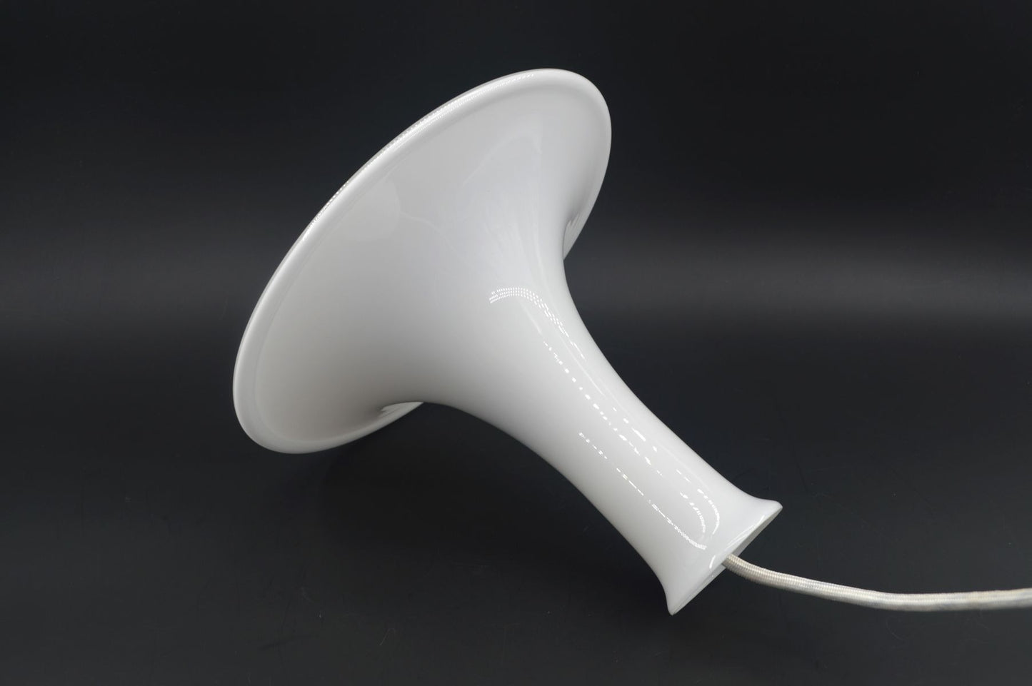 Royal Copenhagen Mandarin Pendel Designlampen – Michael Band für Holmegaard Designlampe 1980s Design Opalglas Hängelampe – dänischer Mid-Century Designklassiker