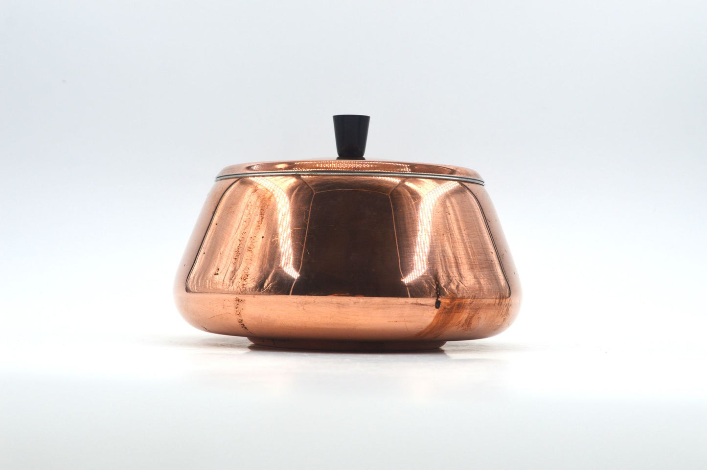 Original 1980s Vintage Spring Culinox Kupfer Fondue Set mit Fondue Topf, Brenner und Ständer, Mid-Century Made in Switzerland - Schweizer Design Geschirr