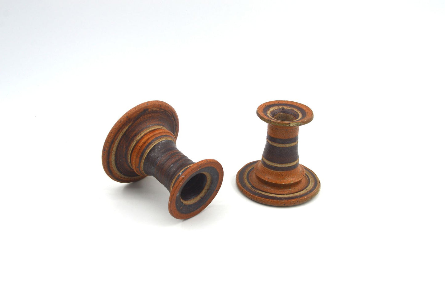 Seltene brutalistische Tue Poulsen Denmark Vintage Kerzenhalter Studiokeramik dänische Kunstkeramik 1960s Vintage Danish MCM Design