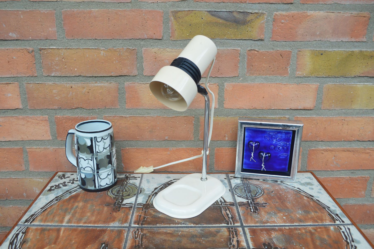 Mid-Century Nordlux Danmark Typ 1111 Tischlampe 1970s Space-Age Design Lampe Dänemark